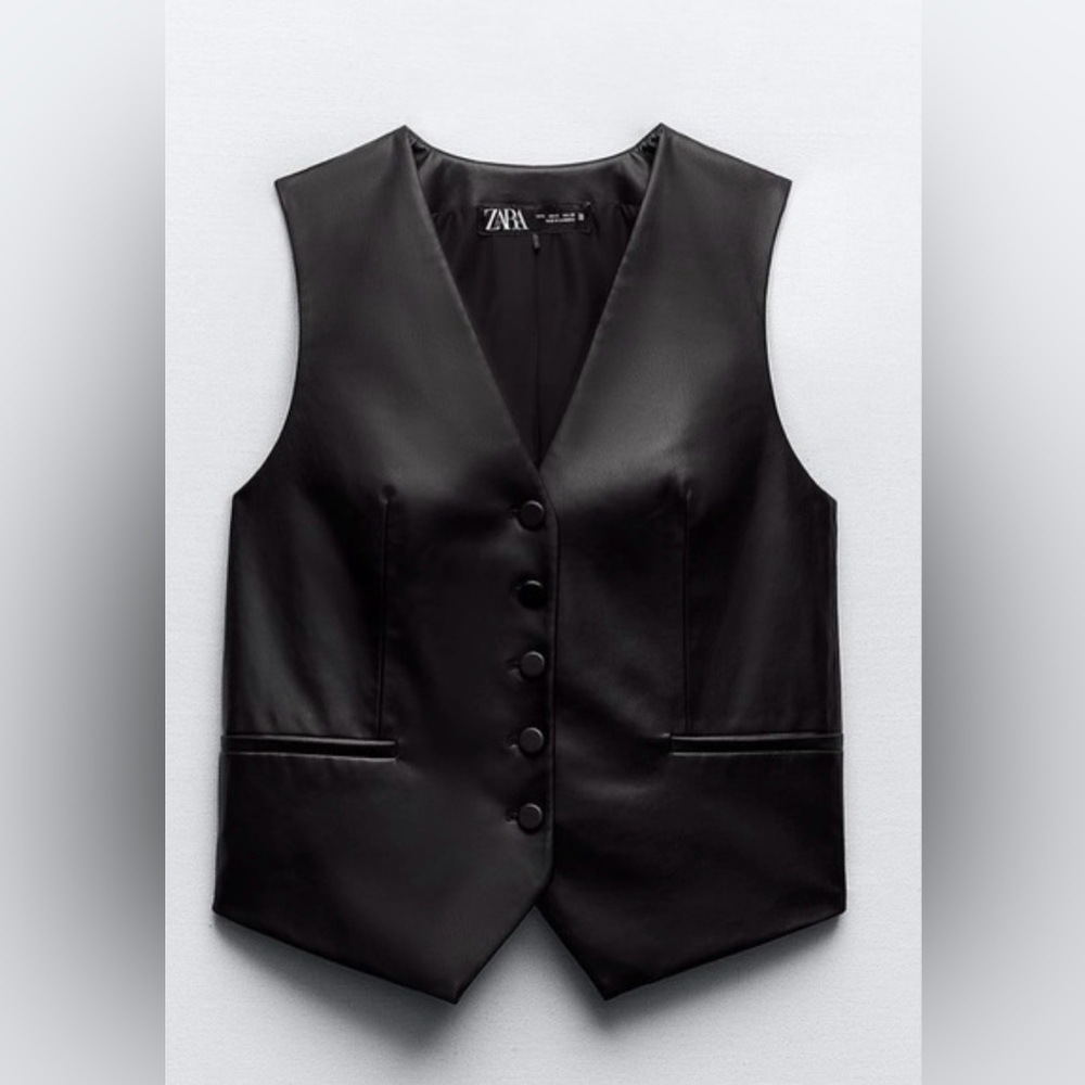 Faux Leather Vest